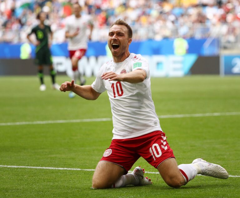 Ериксен после оние лоши моменти на Европското на првиот меч постигна гол за Данска