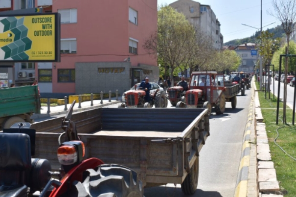 Протест на производителите на зелка во Струмица (видео)