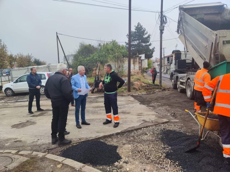 Градоначалникот изврши увид на асфалтирањето на улиците во Прилеп