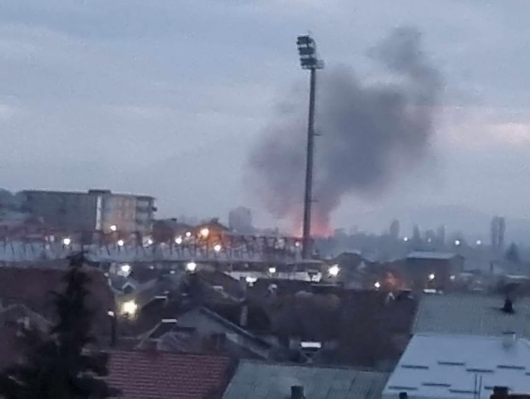 Голем пожар во Прилеп (фото)